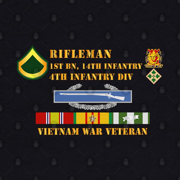 1st Bn 14th Inf - 4th ID - Rifleman - PFC - Vietnam Vet by twix123844